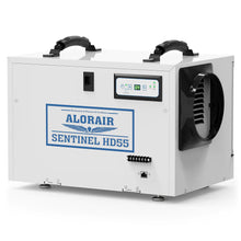 ALORAIR SENTINEL HD55-WHITE BASEMENT/CRAWL SPACE DEHUMIDIFIERS REMOVAL 120 PPD (SATURATION), 55 PINT COMMERCIAL DEHUMIDIFIER, CETL LISTED, 5 YEARS WARRANTY, AUTO DEFROSTING, OPTIONAL REMOTE MONITORING