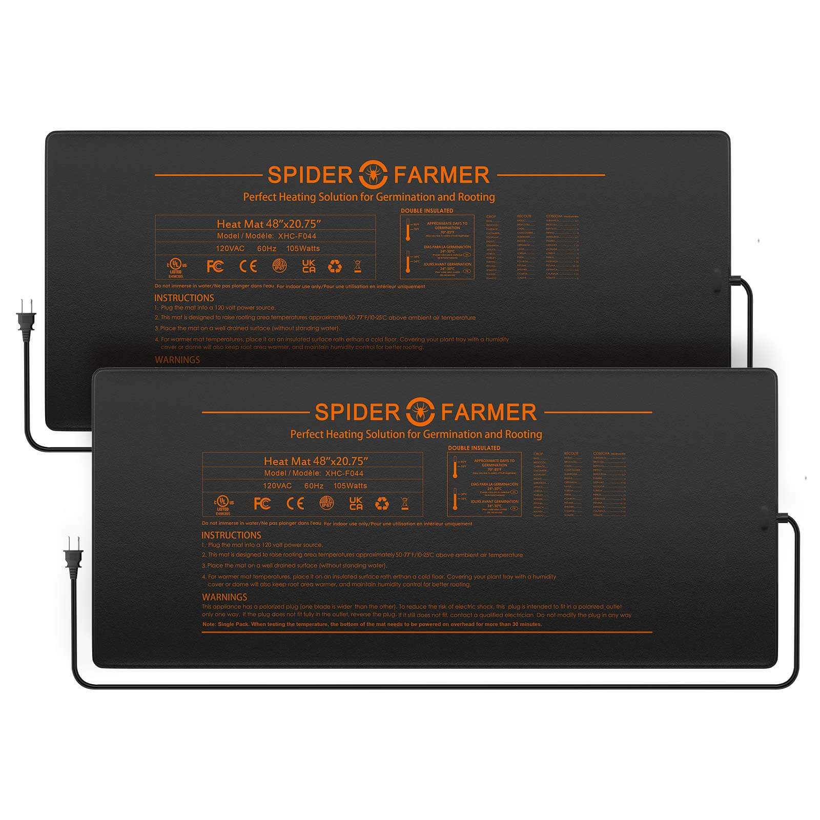 Buy Spider Farmer® Seed Starting Trays I 2-Pack — LED Grow Lights