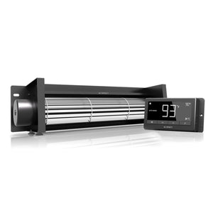 AC Infinity AIRBLAZE T14, Fireplace Blower Fan 14" with Temperature and Humidity Controller