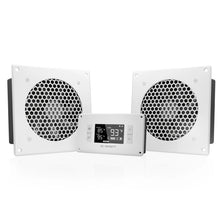 AC Infinity AIRPLATE T8 White, Home Theater and AV Quiet Cabinet Cooling Dual-Fan System, 6 Inch
