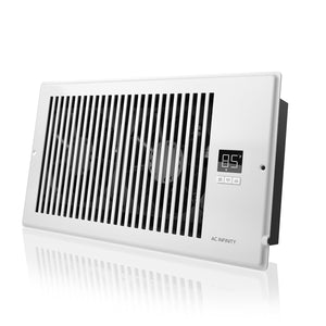 AC Infinity AIRTAP T6, Quiet Register Booster Fan System, White, for 6" x 12" Registers