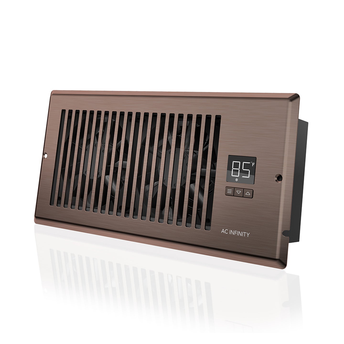 AC Infinity AIRTAP T4, Quiet Register Booster Fan System, Brown Bronze, for 4