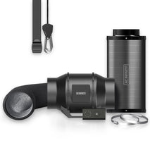 AC Infinity Air Filtration Kit 6", Inline Fan with Speed Controller, Carbon Filter & Ducting Combo