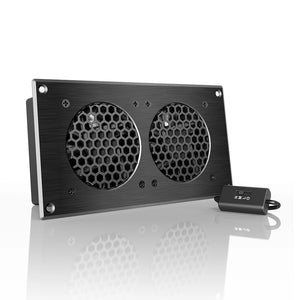 AC Infinity AIRPLATE S5, Home Theater and AV Quiet Cabinet Cooling Fan System, 8 Inch