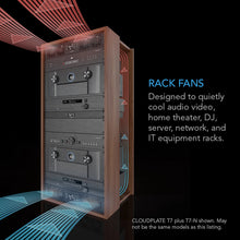 AC Infinity CLOUDPLATE T1-N, Quiet Rack Cooling Fan System 1U, Intake