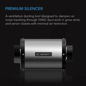AC Infinity Inline Duct Fan Silencer, 8-Inch