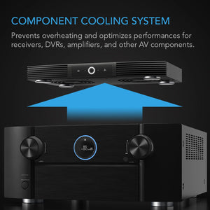 AC Infinity AIRCOM S9, Receiver and AV Component Cooling Fan System, Top Exhaust 17"