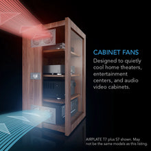 AC Infinity AIRPLATE T7, Home Theater and AV Quiet Cabinet Cooling Fan System, 12 Inch