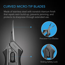 AC Infinity Stainless Steel Curved Pruning Shear, Ergonomic Lightweight, 6.6" Blades, 2-Pack