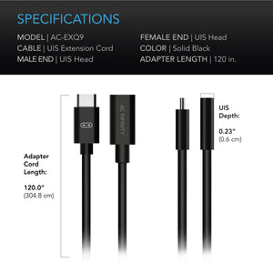 AC Infinity UIS to UIS Extension Cable, 10 ft.