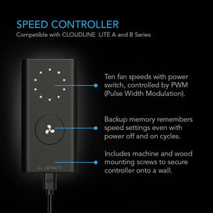 AC Infinity Air Filtration Kit 6", Inline Fan with Speed Controller, Carbon Filter & Ducting Combo