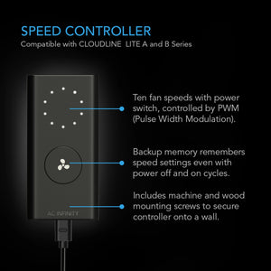 AC Infinity Air Filtration Kit 4", Inline Fan with Speed Controller, Carbon Filter & Ducting Combo