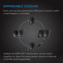 AC Infinity AIRPLATE S2, Home Theater and AV Cabinet Quiet Cooling Blower System, 6 Inch