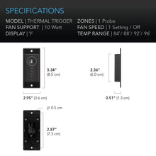 AC Infinity CONTROLLER 1, Pre-Set Thermal Trigger, for USB Fans and Devices