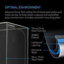 AC Infinity Advance Grow Tent System 4X4, 4-Plant Kit, Integrated Smart Controls, Full Spectrum LED Grow Light