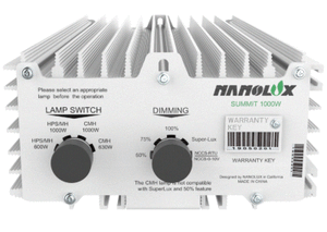 Nanolux Summit System Horticultural Lighting Fixture 1000w dimmable