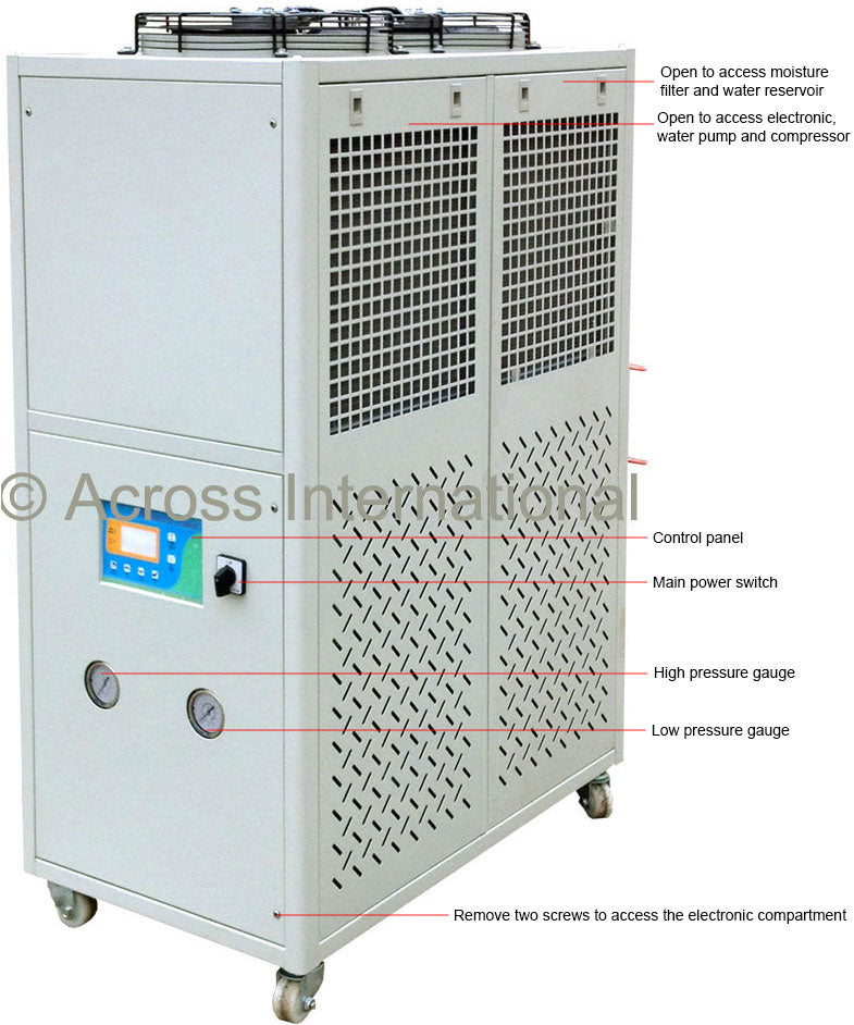 Across International Ai 10C To 25C 33L/Min 35L Capacity Recirculating Chiller