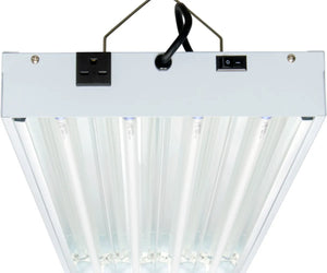 Agrobrite T5 216W 4' 4-Tube Fixture with Lamps, 240V