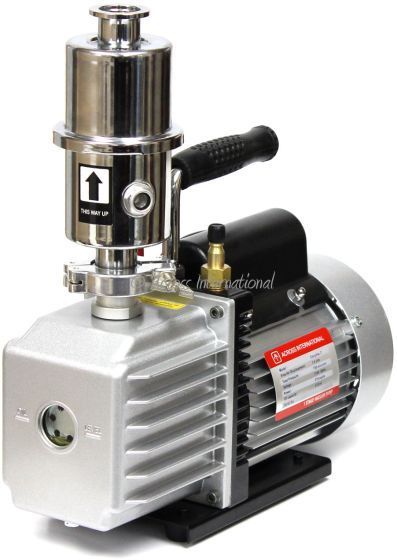 Across International Ai EasyVac 7 Cfm Vacuum Pump With Oil Mist Filter ETL/CE