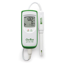 GroLine Hydroponic Waterproof pH/EC/TDS/Temperature Portable Meter