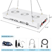 KingLED King Plus 3000W Double Chips LED Grow Light Full Spectrum for Greenhouse and Indoor Plant Flowering Growing (10w LEDs)