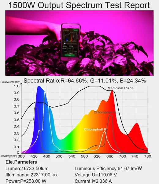KingLED King Plus 1500W Double Chips LED Grow Light Full Spectrum for ...