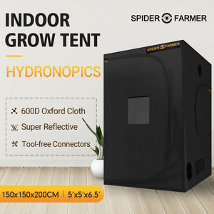 Spider Farmer 5’x5’x6.5′ 150cm x 150cm x 200cm Indoor Grow Tent