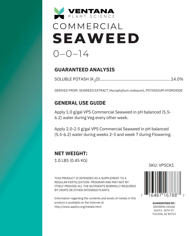 Ventana Plant Science - Commercial Seaweed - 1 lbs