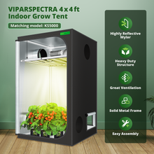 ViparSpectra Mylar Hydroponic Reflective 600D Grow Tent 48"x48"x80"